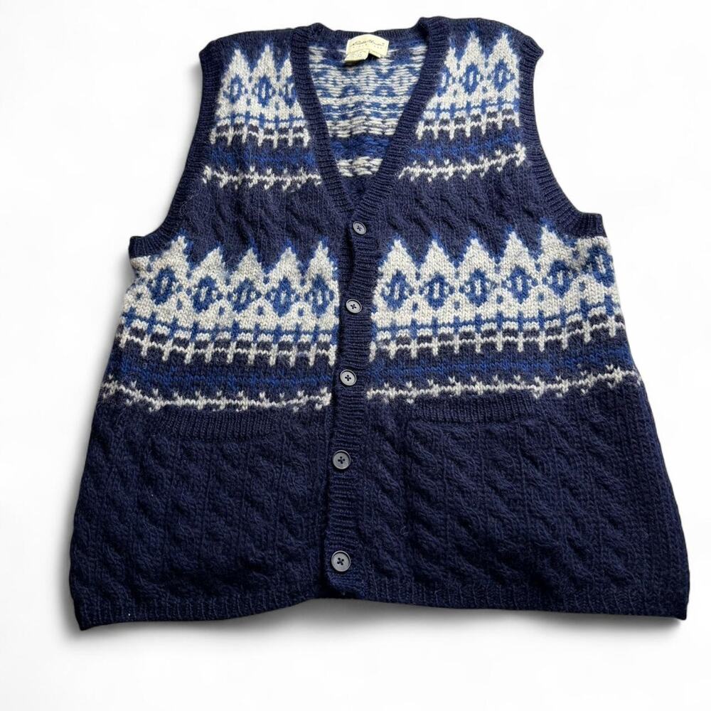 Vintage eddie bauer wool sweater vest